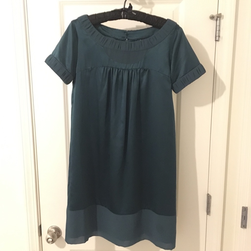 Dark teal BCBG shift dress